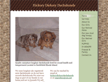 Tablet Screenshot of hickorydickorydachshunds.com